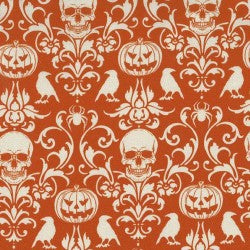 Boo-tiful SPOOKY DAMASK DCX12280-ORAN-D Fabric