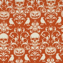 Boo-tiful Spooky Damask DCX12280-ORAN-D Fabric