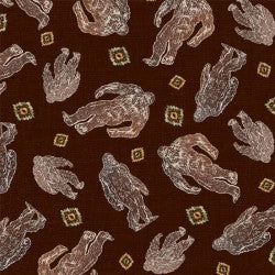 Trailhead Adventure Bigfoot Sasquatch DCX12386-BROW-D Fabric