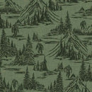 Trailhead Adventure Bigfoot Toile DCX12387-OLIV-D Fabric