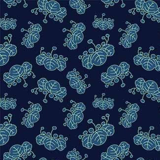 Kamakura Sisters Forest Fable Navy Fabric