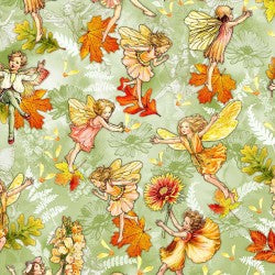 Flower Fairies of the Autumn Fairy Flight Fabric