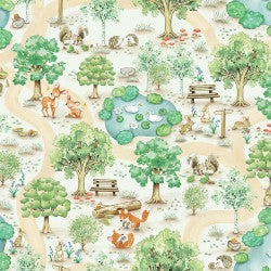 From Little Acorns WOODLAND TRAIL DDC12415-MULT-D Fabric