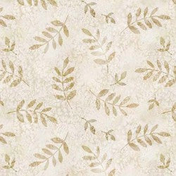 From Little Acorns WOODLAND LEAF DDC12419-CREM-D Fabric