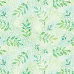 From Little Acorns WOODLAND LEAF DDC12419-MIST-D Fabric