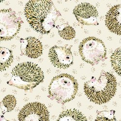 From Little Acorns HEDGEHOG DDC12423-CREM-D Fabric