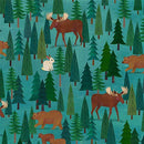 Alaska: The Last Frontier Alaska Mountain Pine Fabric
