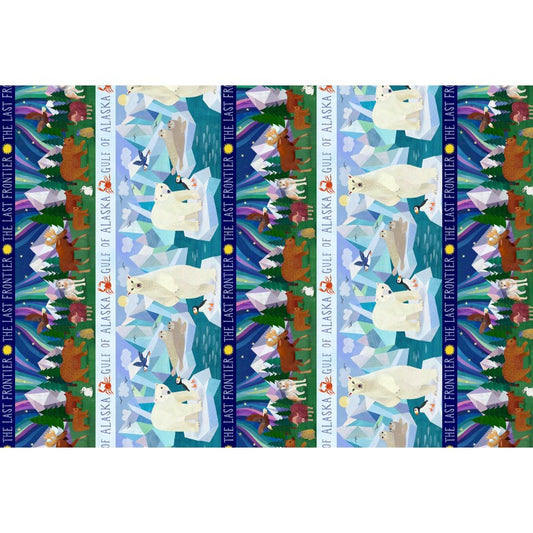 Alaska: The Last Frontier Alaska Stripe Multi Fabric