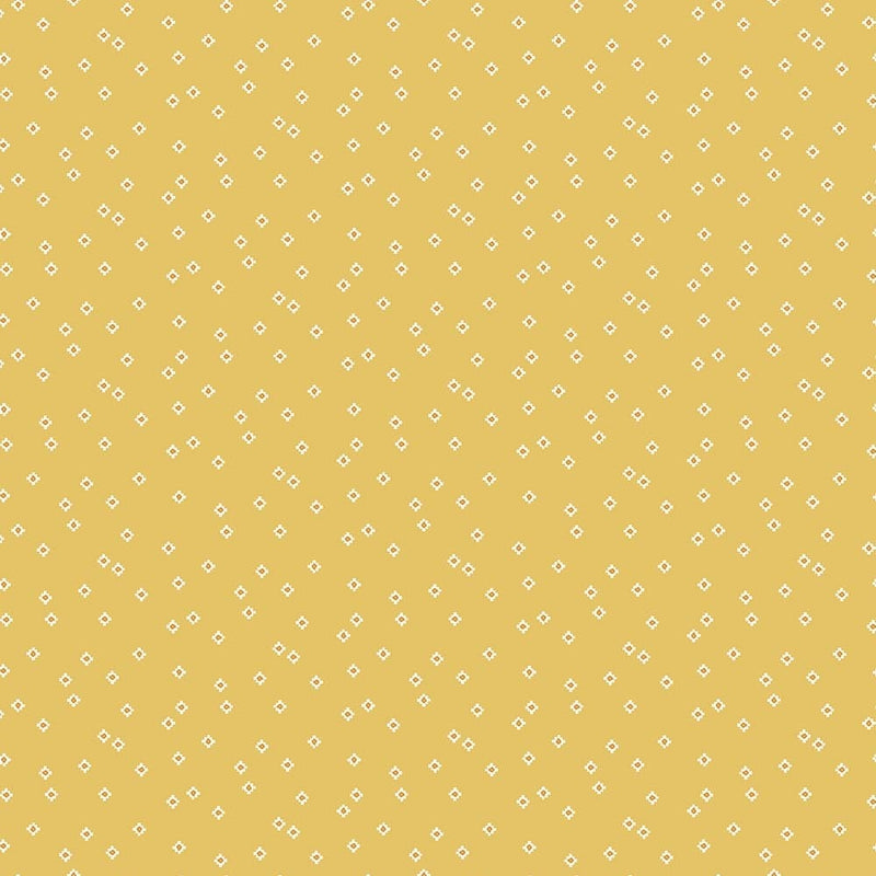 Desert Sunrise Diamonds Yellow Fabric