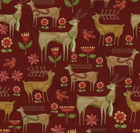 Kringle Garden Red Yardage