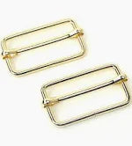 1-1/2" Slider Buckle Gold