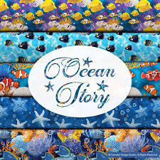 Ocean Story 42pc 5" Charm Pack