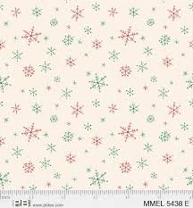 Merry Melody Snowflakes Cream Yardage