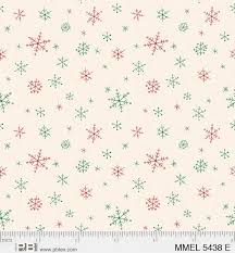 Merry Melody Music Snowflake Cream Fabric