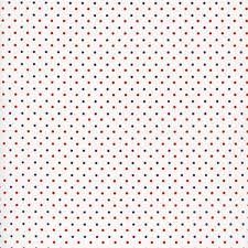 Swiss Dot Patriotic on White Yardage