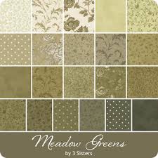 Cozy Cabin Quilt Kit 60 x 60" Moda- Three Sisters Meadow Greens