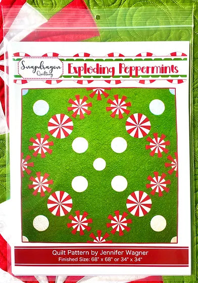 Exploding Peppermints FPP Quilt Pattern