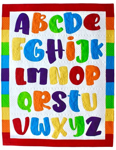Bubbly Letters FPP Alphabetical Quilt Pattern