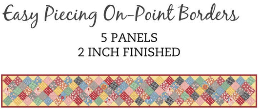 Ten Sisters Easy Piecing Grid On Point Border 2 In Finished Panel