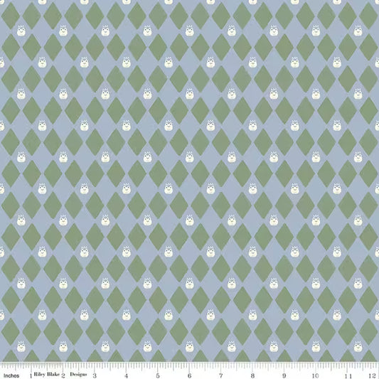 Faraway Kingdom - Harlequin Prince - Sky - Yardage