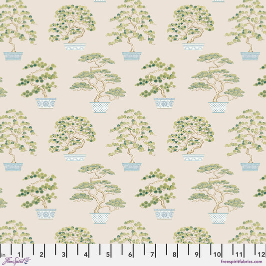Water Garden Penjing Ivory Fabric