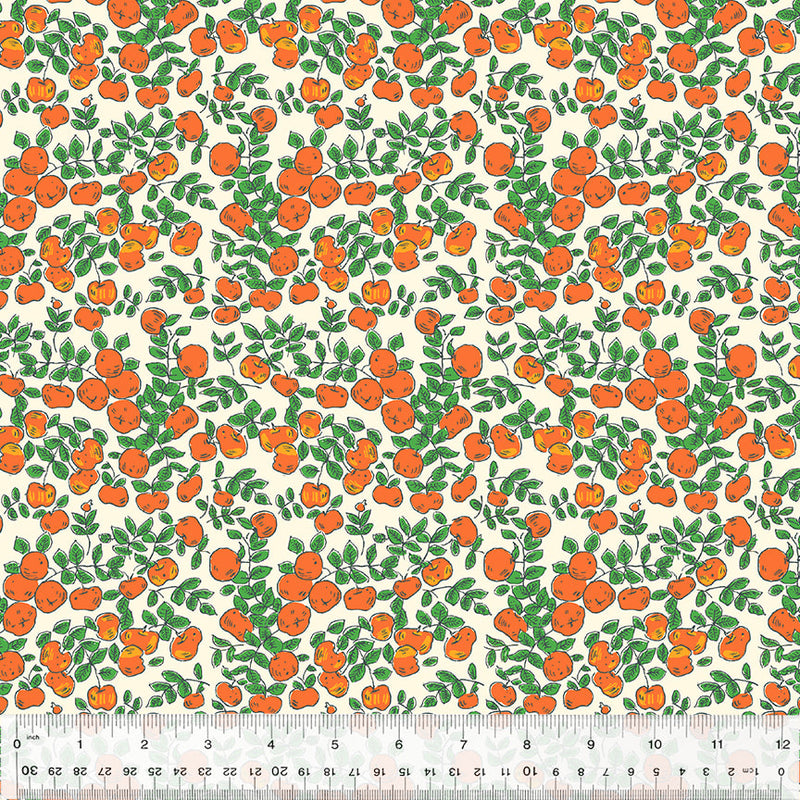 Forestburgh Apples Ivory Fabric