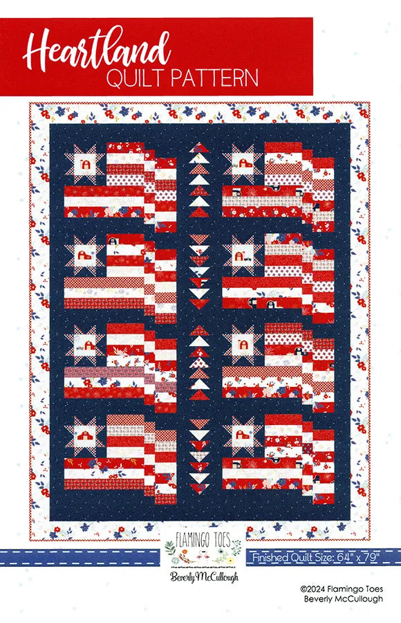 Heartland 64" x 79" Quilt Pattern