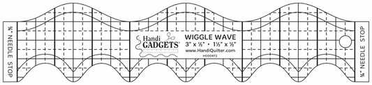 Handi Wiggle Wave 3 1/2"x 1/2" 1 1/2"x 1/2" Template