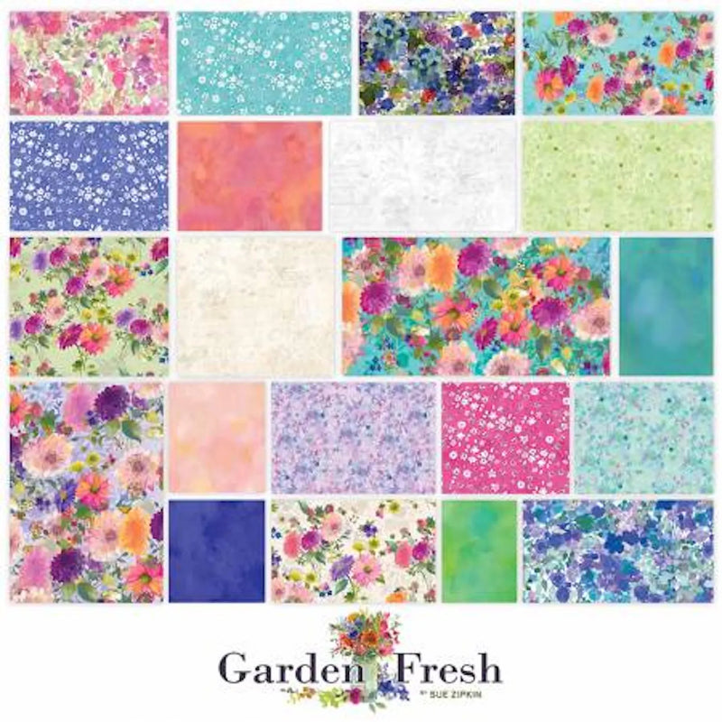 Garden Fresh by Sue Zipkin, Clothworks -  Charm Pack