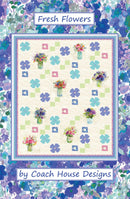 Fresh Flowers Pattern - Collection Garden Fresh 50 x 65 - Clothworks - Quilt Kit