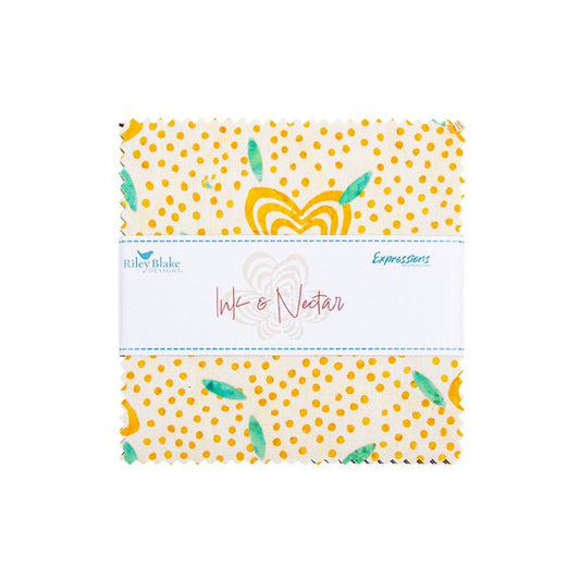 Ink & Nectar Batiks - 5" Squares, 42 pcs - Charm Pack