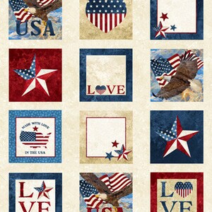 Around The Block Patriotic Quilt Kit