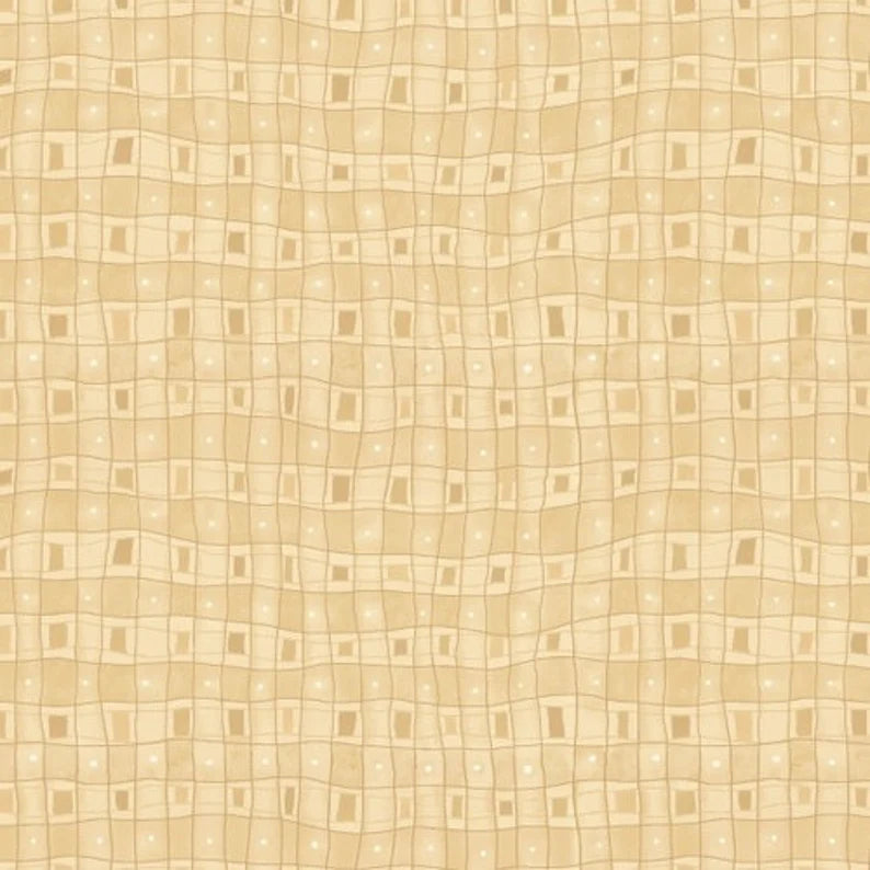 Linen Closet Wavy Plaid Cream Fabric