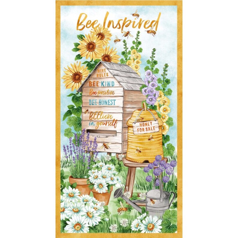 Bee Culture Bee Inspired 24" x 43" Panel