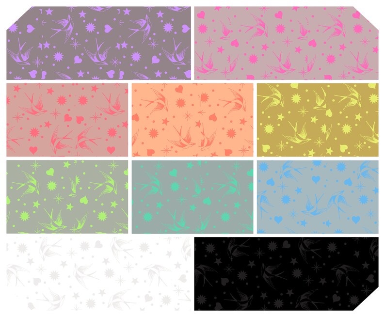 Tula Pink Fairy Flakes 42 - 10" Squares