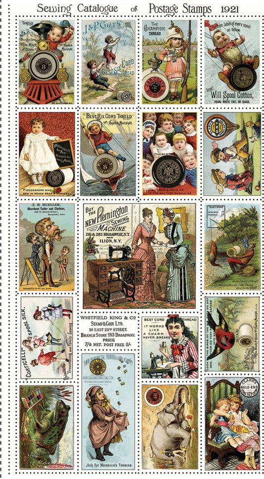 Sew Journal Thread Post Panel Quilt 37" x 56"
