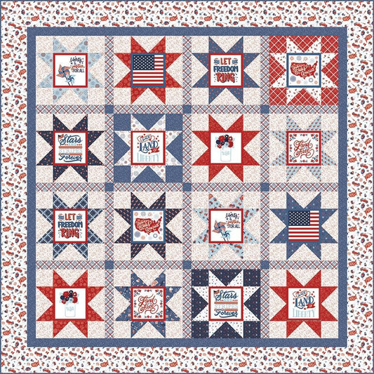 Stars and Stripes Forever Quilt Kit