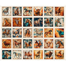 Born To Run - Wild Horse Picture Patches - Cream