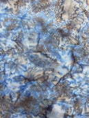 Island Batik Brilliant Blues Cornflower Batik Fabric