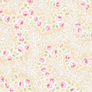 Yours Truly - Floral Vine Allover  Beige - Yardage