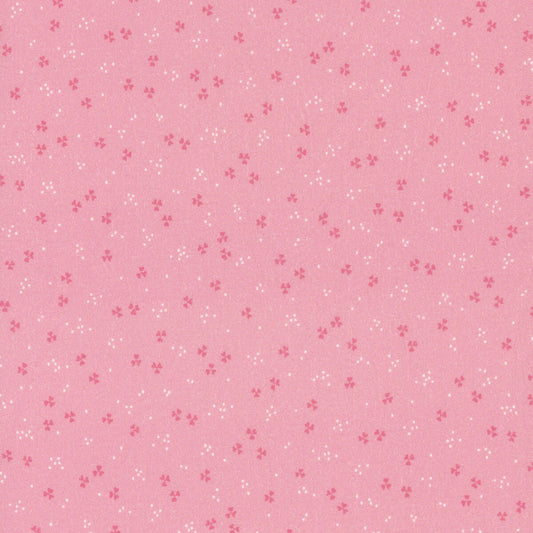 Yours Truly - Dotted Hearts - pink - Yardage