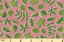 Autumn Woodland - Leaf Flutter A - Rose - Yardage