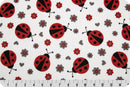 Digital Cuddle Ladybug Scarlet Fabric