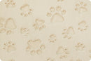 Luxe Cuddle - Paws - Beige - Yardage
