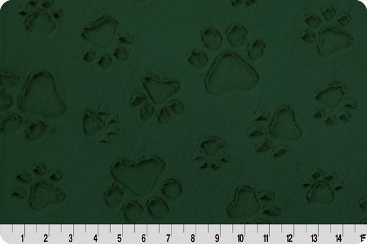 Luxe Cuddle - Paws - Forest - Yardage