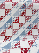 Liberty Stars and Stripes Quilt Pattern 72"x 80"