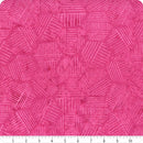 Hexies Batiks Magenta Fabric