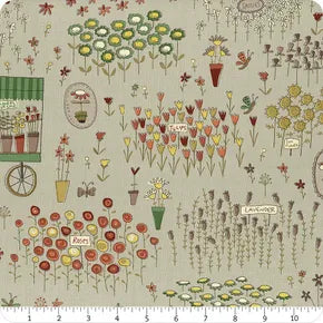 Market Garden Gray 2902 11 Yardage