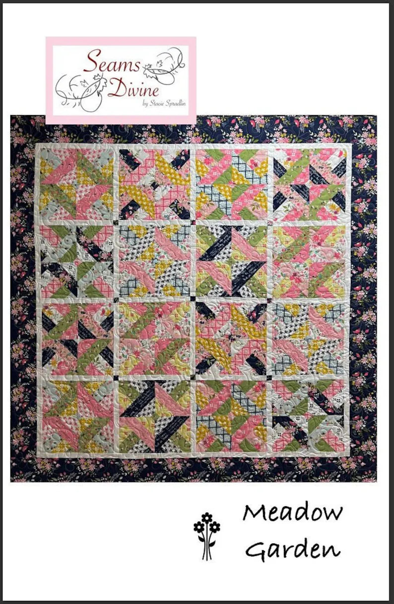 Meadow Garden Quilt Pattern for 2 1/2" Strips