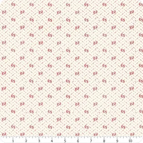 Memories in Redwork Cream Twist Yardage